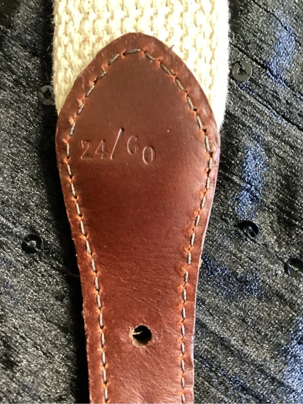 The Beaufort Bonnet Company Brown Leather Pine Tree Belt with Gold Buckle 24/60